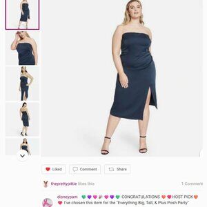 ***HOS PICK*** NWT Cushnie Navy Strapless Dress